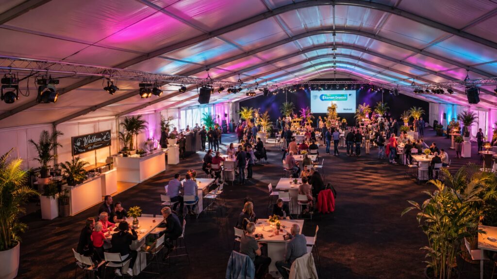 Jumbo boogspant feesttent, ook wel alupaviljoen genoemd | allround dj service