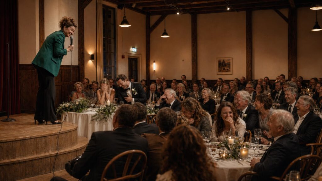 Comedian op een bruiloft | allround dj service