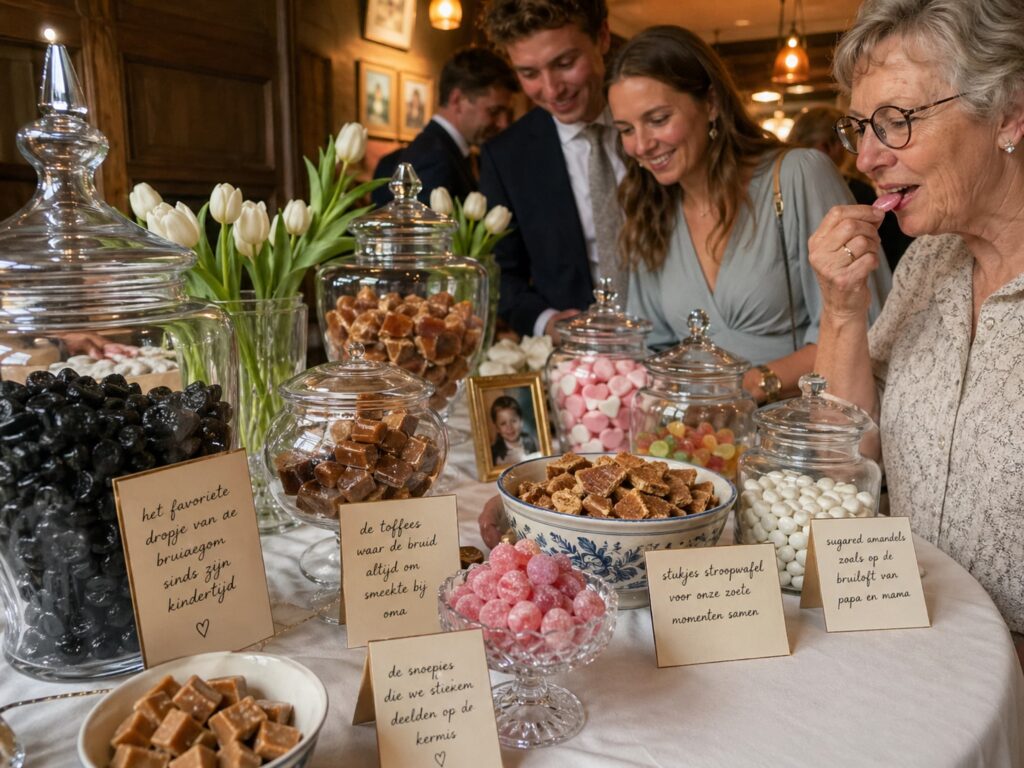 Snoeptafel op een bruiloft | allround dj service