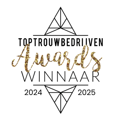 Award-badge 'top trouwbedrijven 2024–2025' | allround dj service